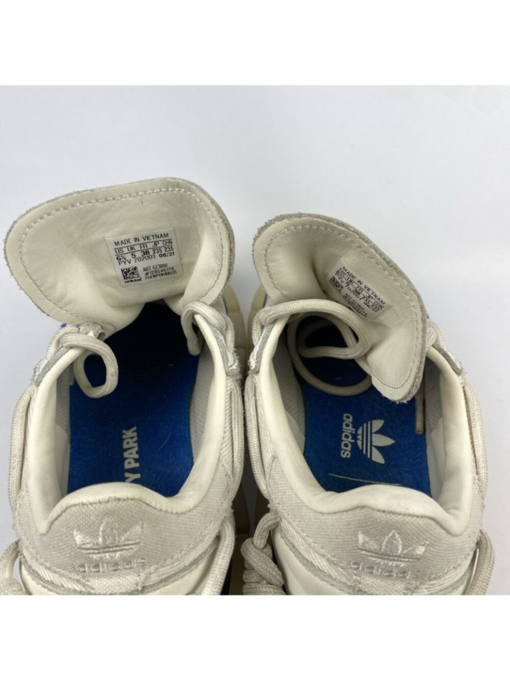 Adidas x Ivy Park Womens 6.5 Beyonce Super Sleek Platform Shoe White Blue GZ3890 - Picture 7 of 9